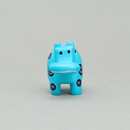 Soapstone Hippo Robin's Egg Blue
