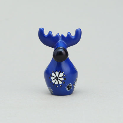 Soapstone Moose Dark Blue