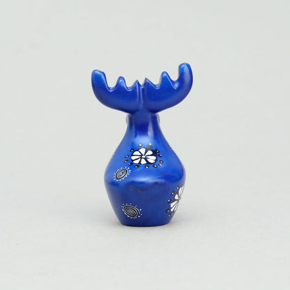 Soapstone Moose Dark Blue