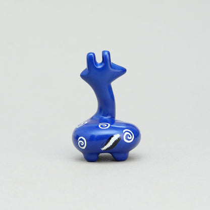 Soapstone Giraffe Dark Blue