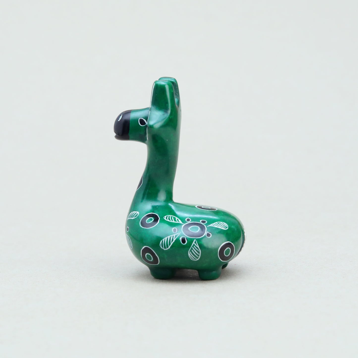 Soapstone Giraffe Dark Green