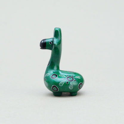 Soapstone Giraffe Dark Green