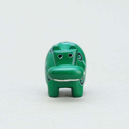 Soapstone Hippo Dark Green