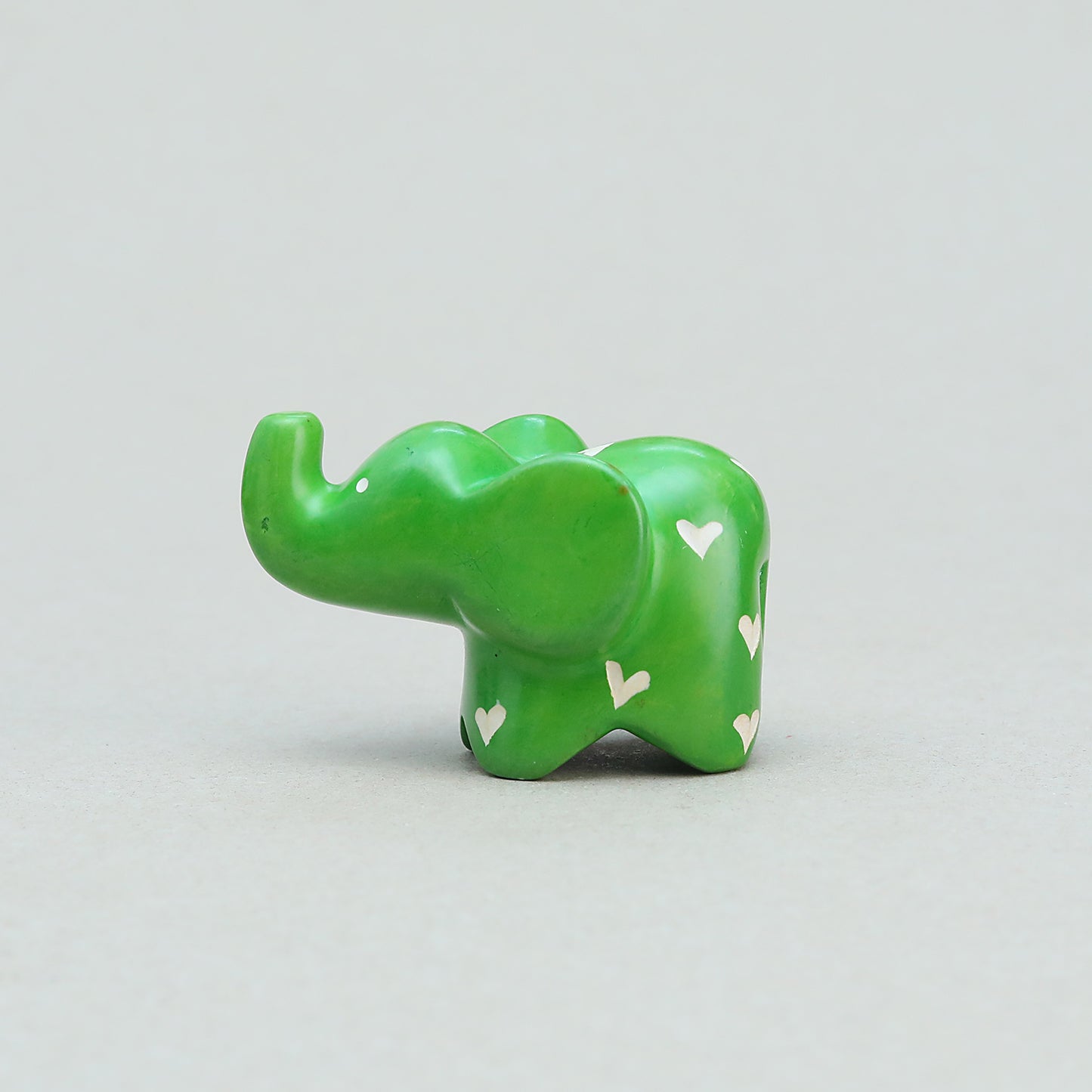 Soapstone Big-Eared Elephant Green (w)