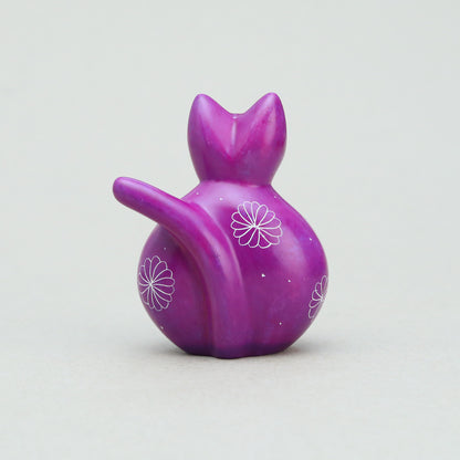 Soapstone Fat Cat Purple