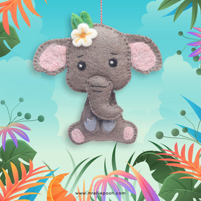 Felt Ornament Ellie the Elephant