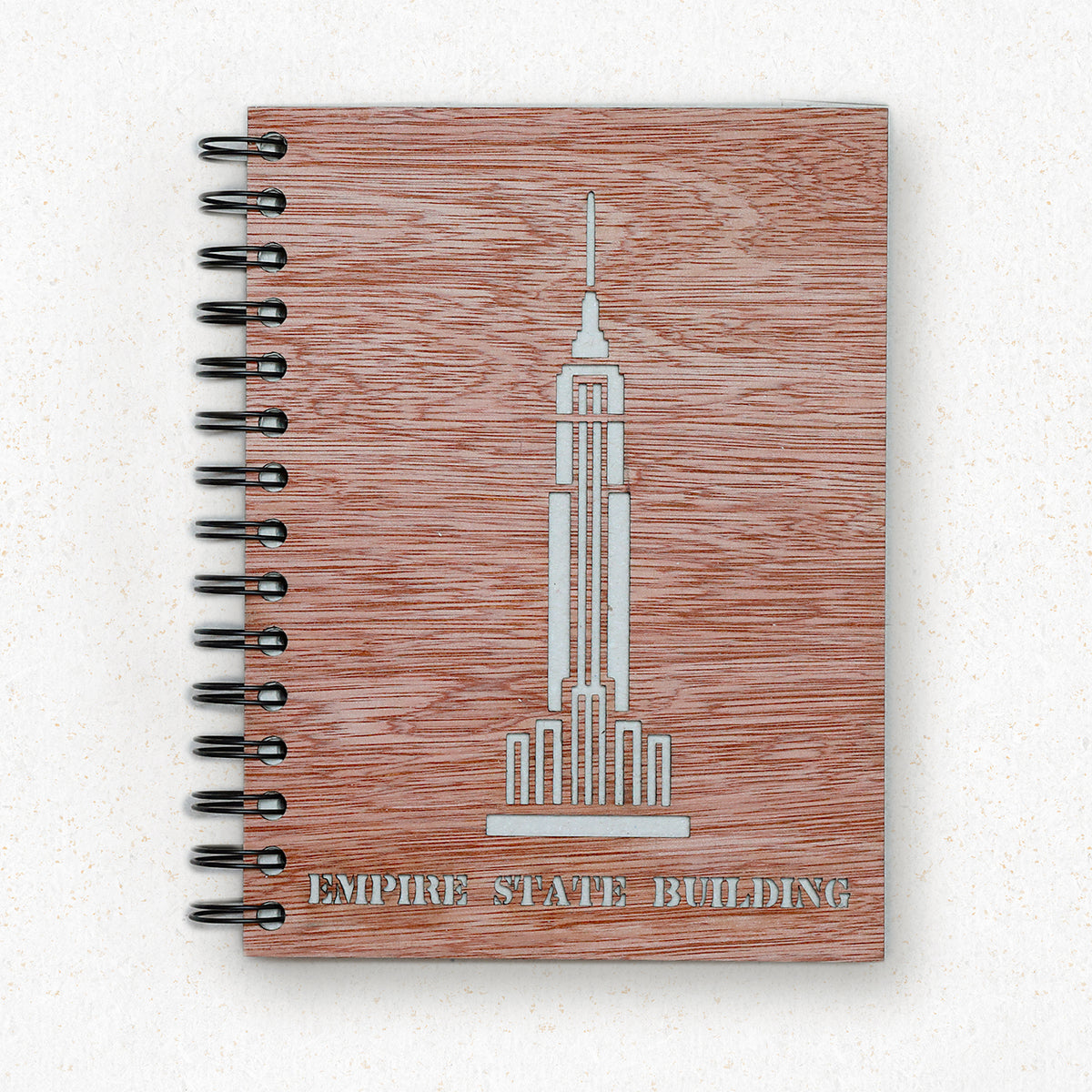 Empire State Book – Real Wood Cover & Handmade Elephant Dung Paper