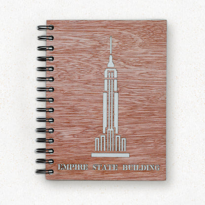 Empire State Book – Real Wood Cover & Handmade Elephant Dung Paper
