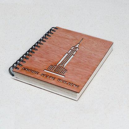 Empire State Book – Real Wood Cover & Handmade Elephant Dung Paper