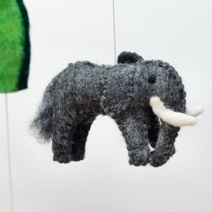Handfelted Mobile Jungle