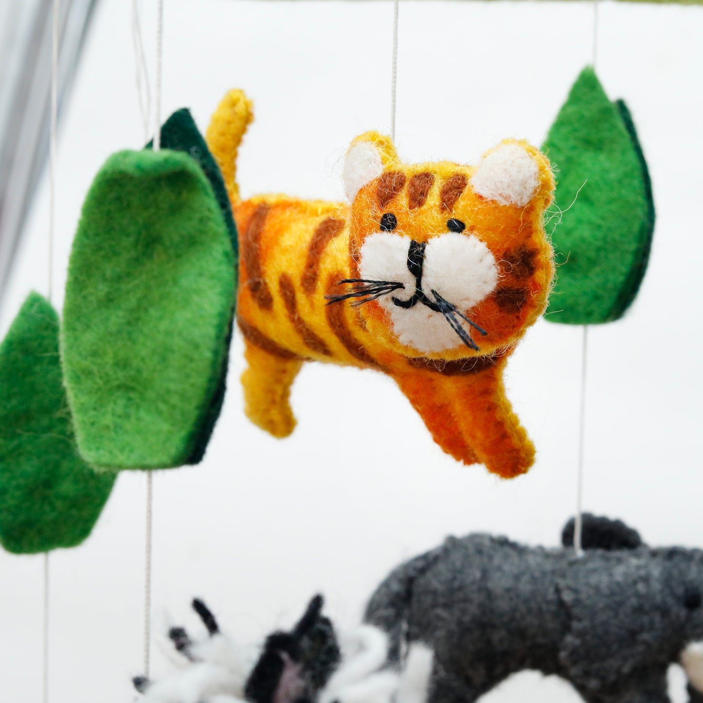 Handfelted Mobile Jungle