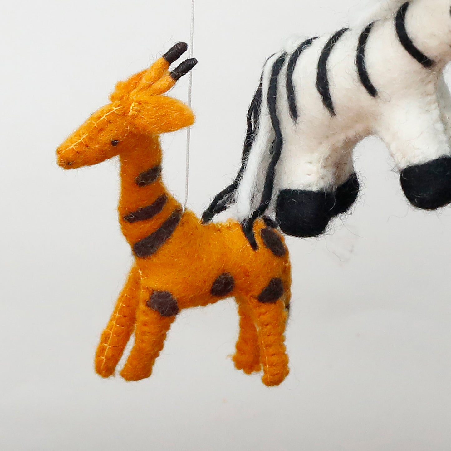 Handfelted Mobile Jungle
