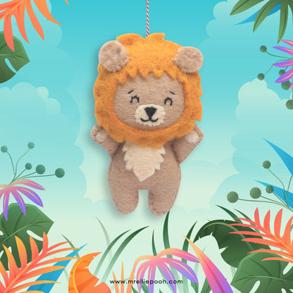 Felt Ornament Leo the Lion