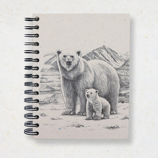 Large Notebook -Polar Bear Sketch
