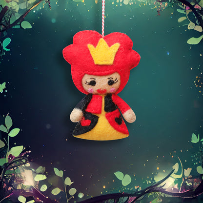 Felt Ornament - Queen of Hearts Inspired