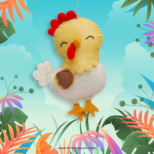Felt Ornament Chickie the Chicken