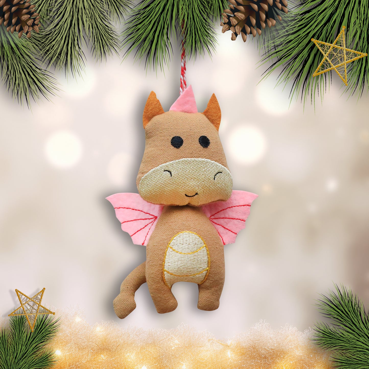 Organic Cotton Ornament - Dragon