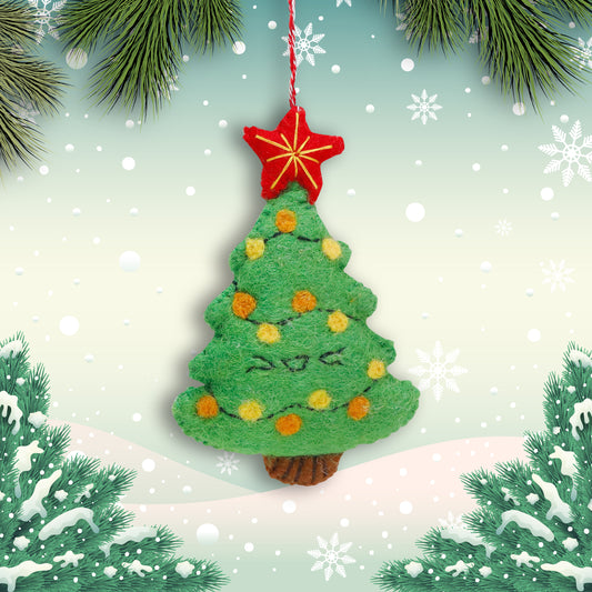Felt Ornament - Christmas Tree (w)