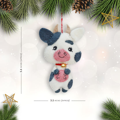 Felt Ornament - Cow