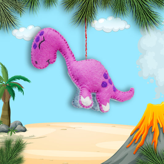 Felt Ornament - Apatosaurus