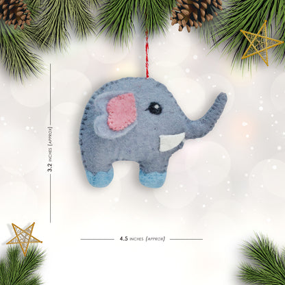 Felt Ornament - Elephant Cute