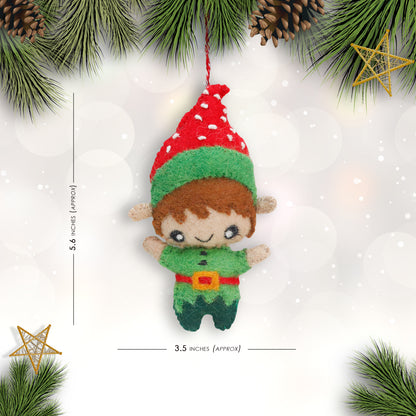 Felt Ornament - Elf