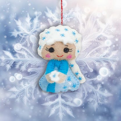 Felt Ornament - Snow Queen