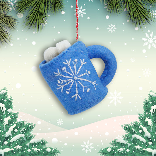 Felt Ornament - Hot Cocoa (w)