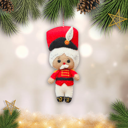 Felt Ornament Nico the Nutcracker