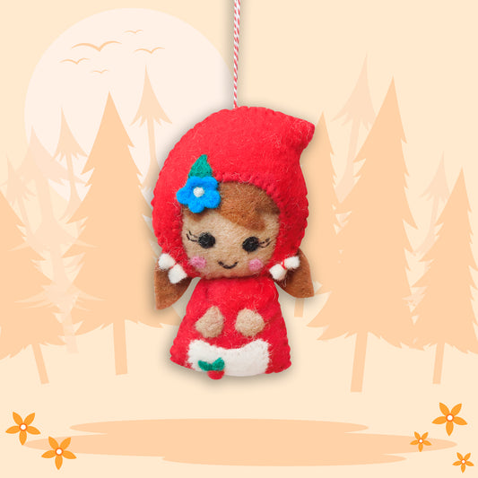 Felt Ornament - Little Red Riding Hood Inspired