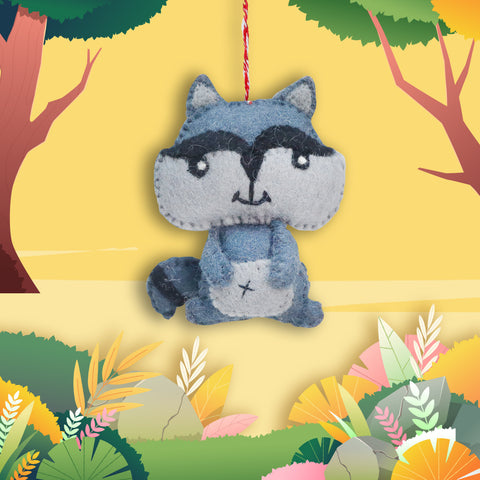 Felt Ornament - Raccoon