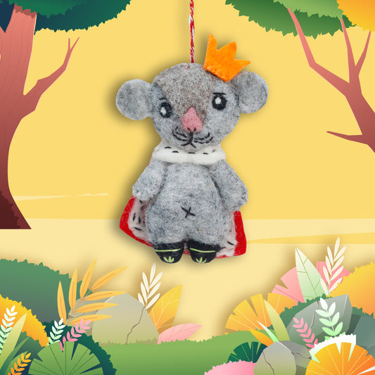 Felt Ornament - Nut Cracker Inspired Rat King
