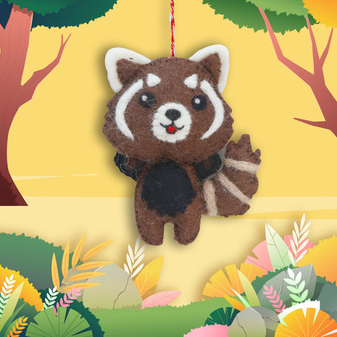 Felt Ornament -   Red Panda