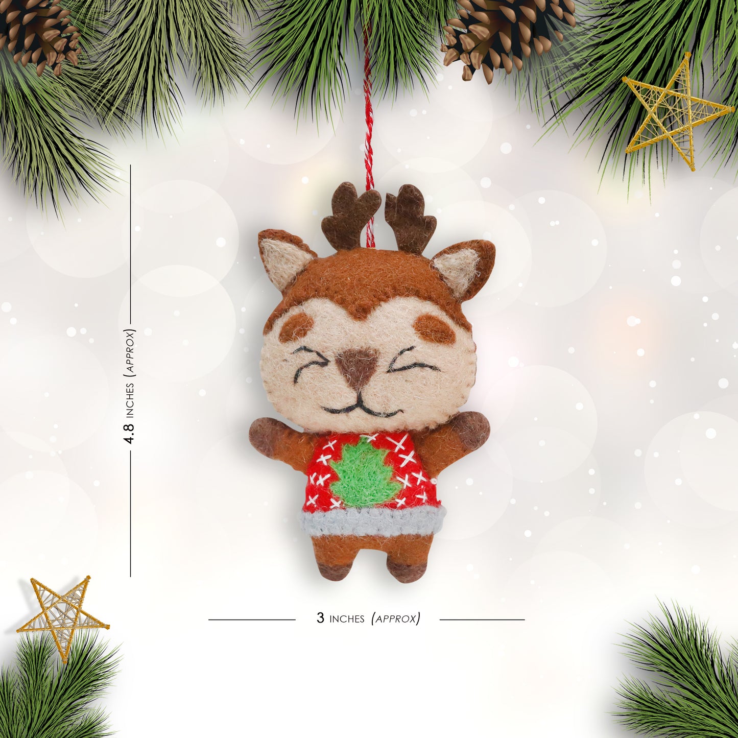 Felt Ornament - Reindeer