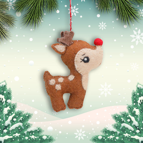 Felt Ornament - Rudolph