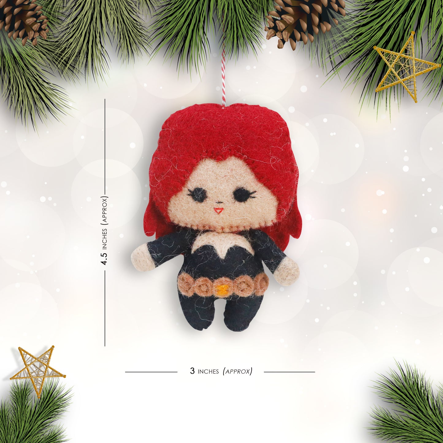 Felt Ornament - Scarlet Phantom