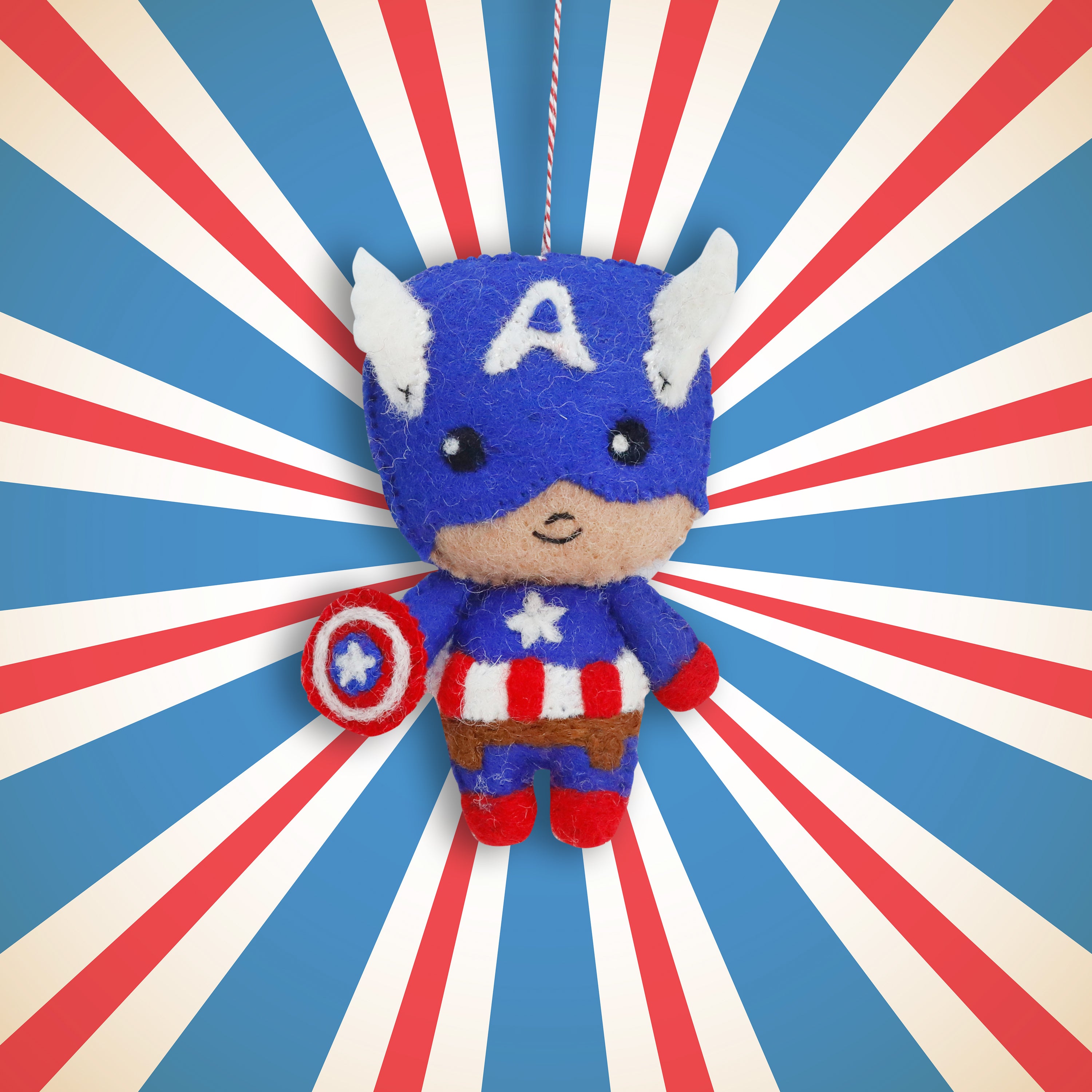 Felt Ornament - Patriot Shield – Mr. Ellie Pooh