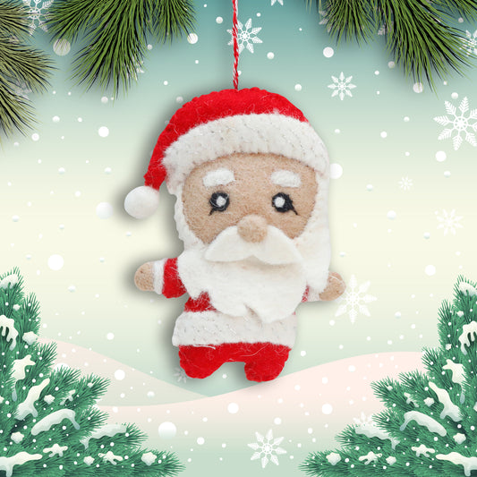 Felt Ornament - Santa Claus (w)