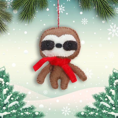 Felt Ornament - Sloth