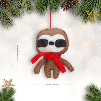 Felt Ornament - Sloth
