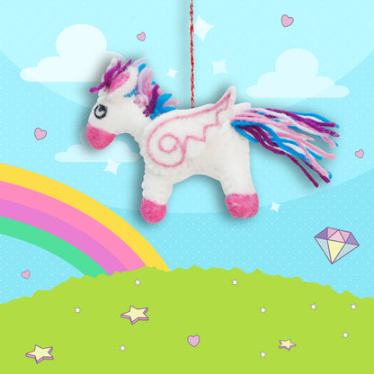 Felt Ornament - Tuft Unicorn
