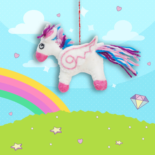 Felt Ornament - Tuft Unicorn