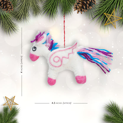 Felt Ornament - Tuft Unicorn