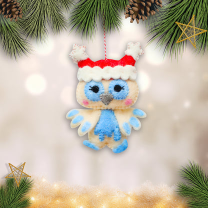 Felt Ornament - Christmas Owl