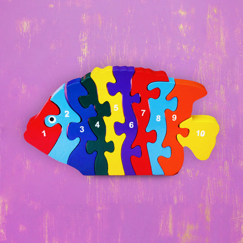Wooden Puzzle Tropical Fish