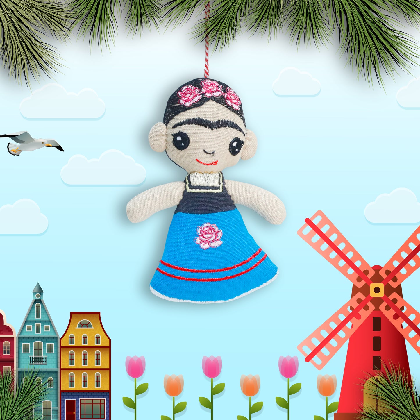 Fabric Onament - Frida