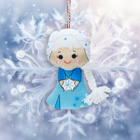 Organic Cotton Ornament - Snow Queen