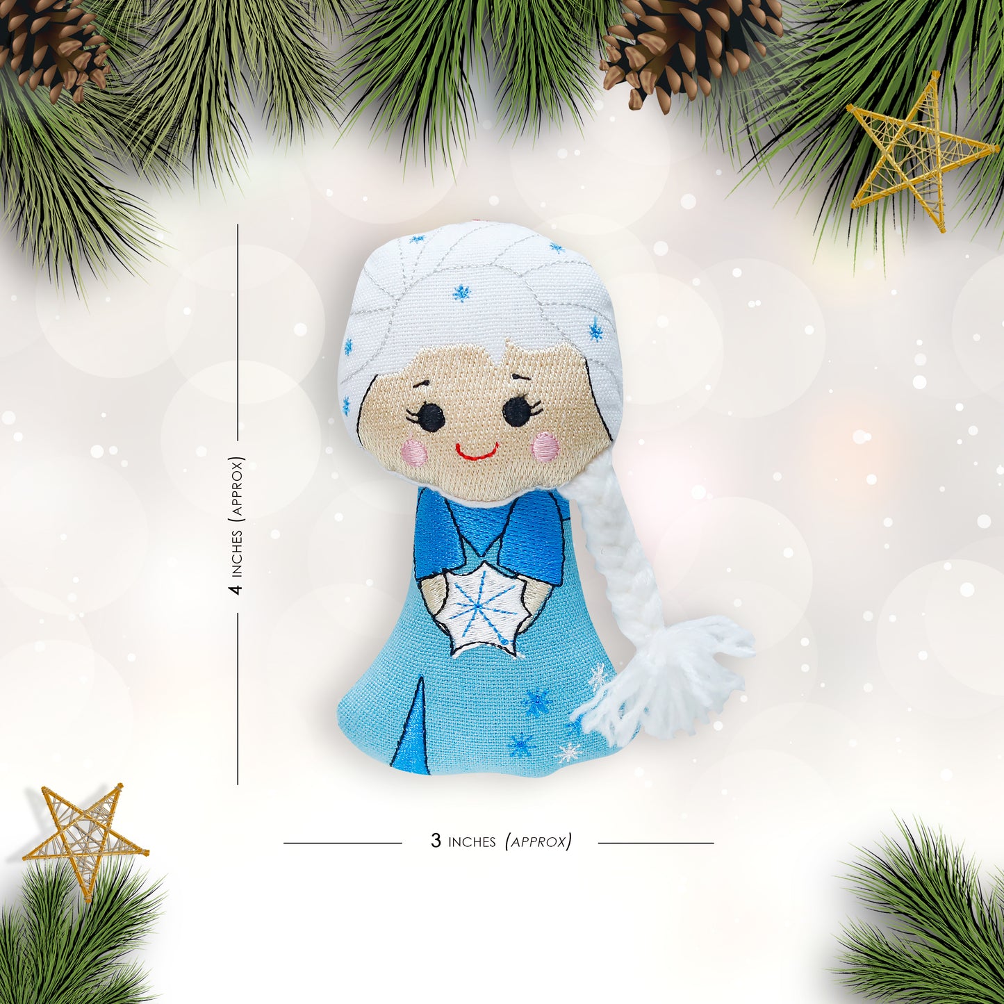 Organic Cotton Ornament - Snow Queen