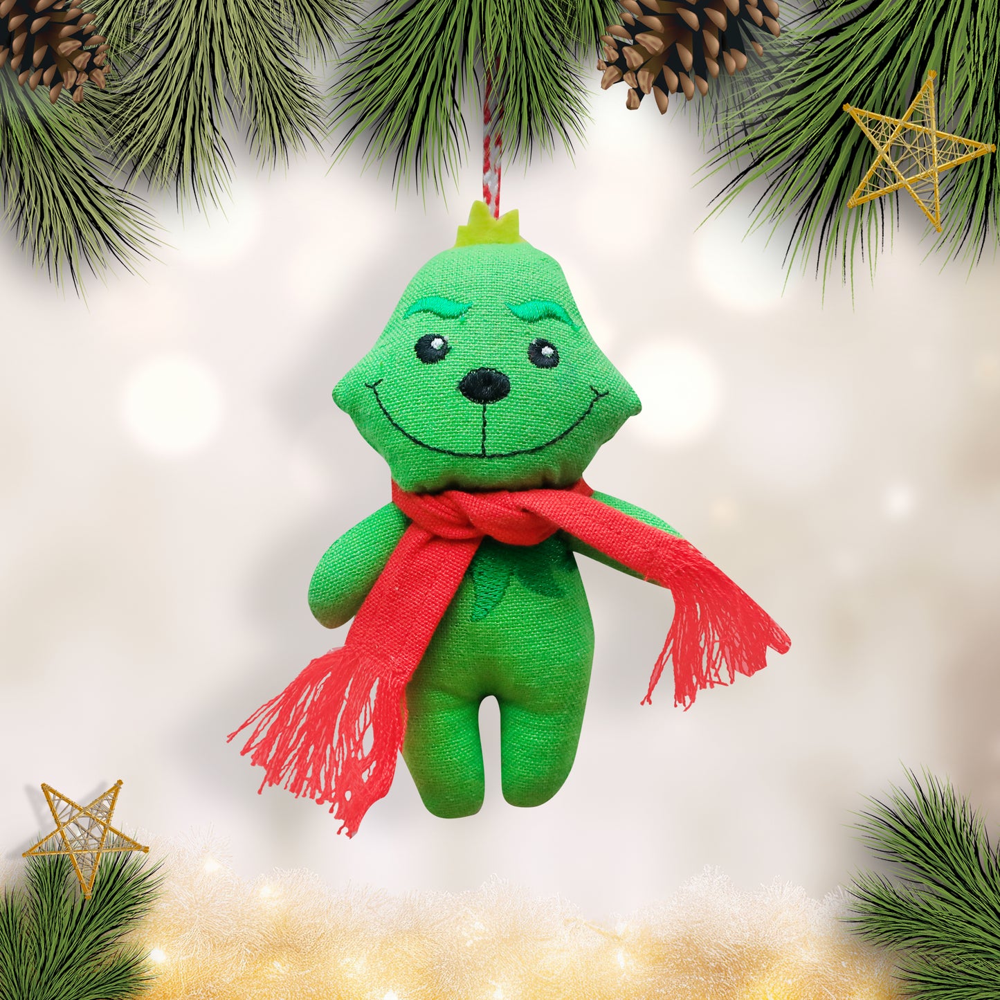 Organic Cotton Ornament - Grumpkin