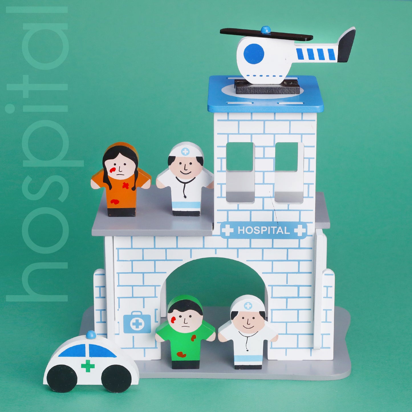 Wooden set - Hospital